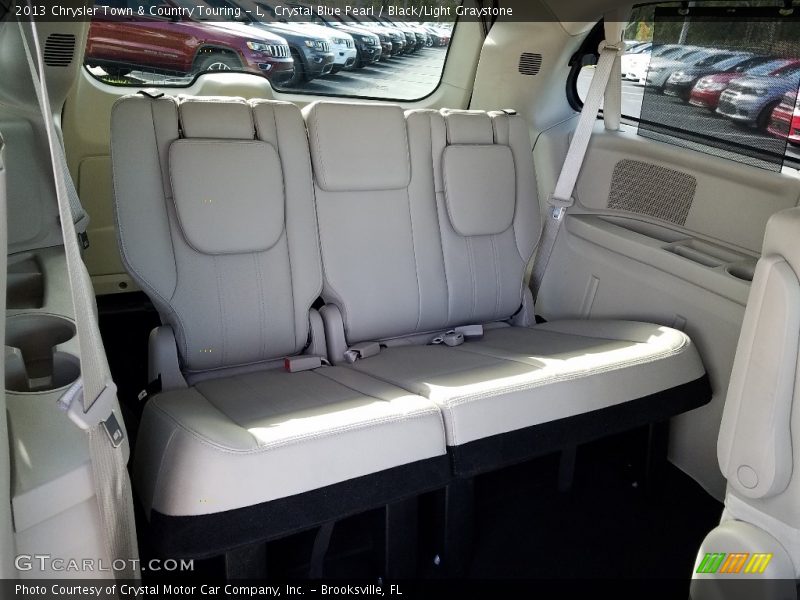 Crystal Blue Pearl / Black/Light Graystone 2013 Chrysler Town & Country Touring - L