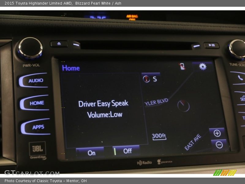 Blizzard Pearl White / Ash 2015 Toyota Highlander Limited AWD