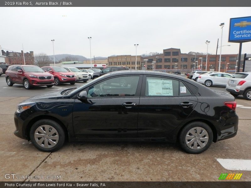 Aurora Black / Black 2019 Kia Rio S