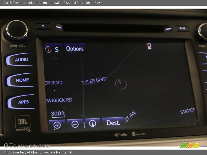 Blizzard Pearl White / Ash 2015 Toyota Highlander Limited AWD