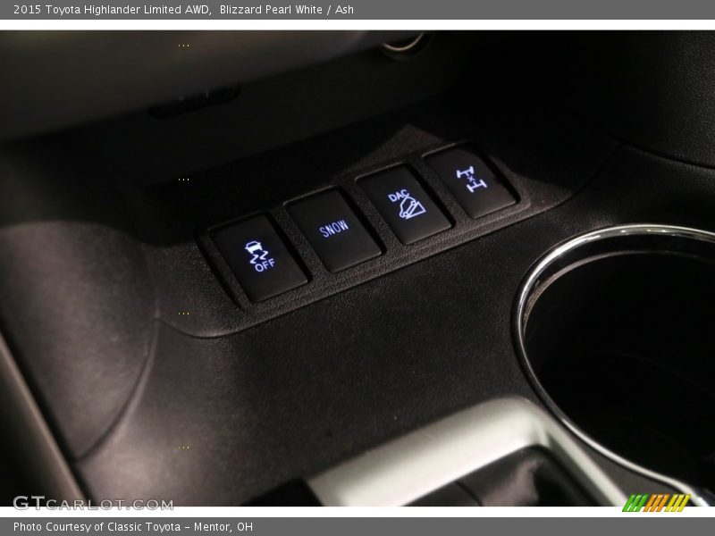 Blizzard Pearl White / Ash 2015 Toyota Highlander Limited AWD