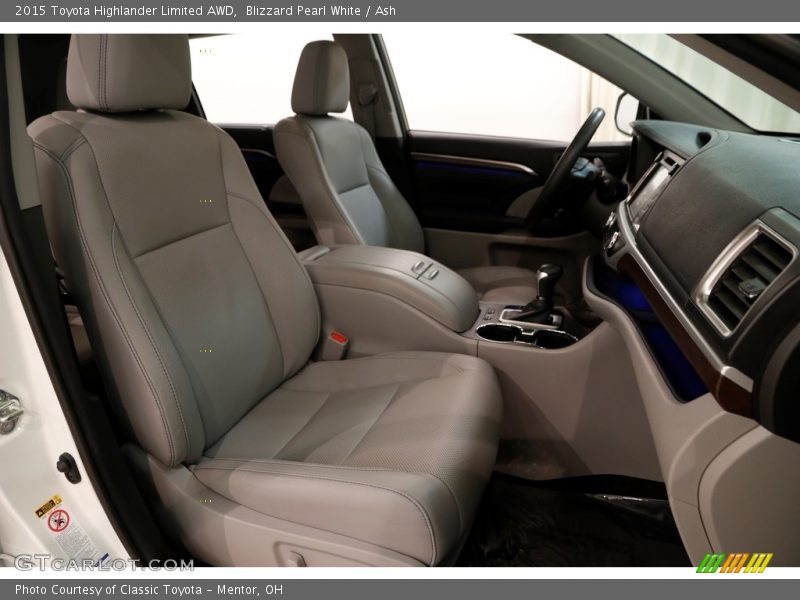 Blizzard Pearl White / Ash 2015 Toyota Highlander Limited AWD