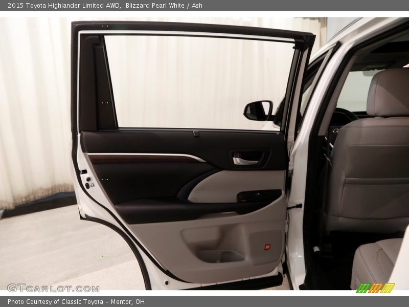 Blizzard Pearl White / Ash 2015 Toyota Highlander Limited AWD