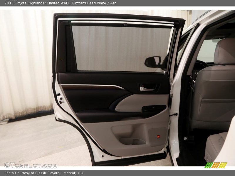 Blizzard Pearl White / Ash 2015 Toyota Highlander Limited AWD
