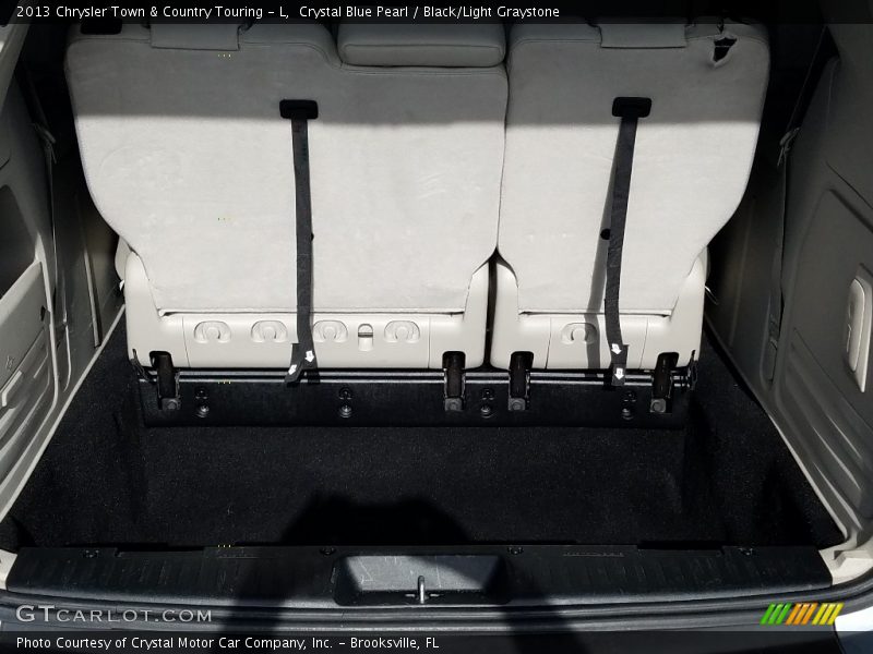 Crystal Blue Pearl / Black/Light Graystone 2013 Chrysler Town & Country Touring - L