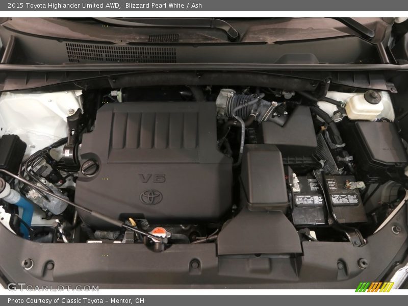 Blizzard Pearl White / Ash 2015 Toyota Highlander Limited AWD