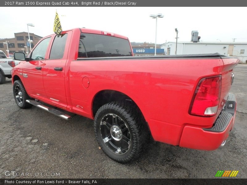 Bright Red / Black/Diesel Gray 2017 Ram 1500 Express Quad Cab 4x4