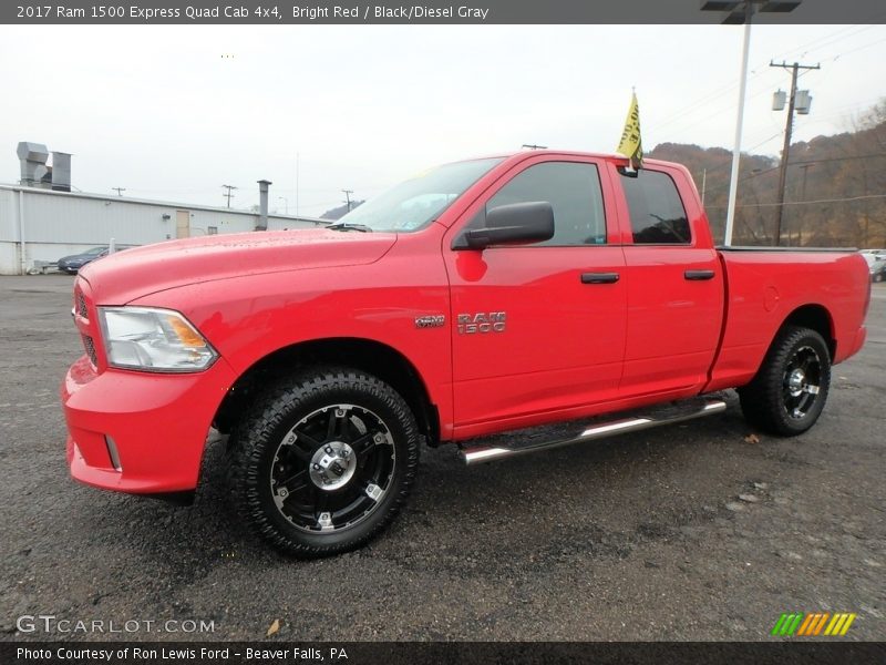 Bright Red / Black/Diesel Gray 2017 Ram 1500 Express Quad Cab 4x4