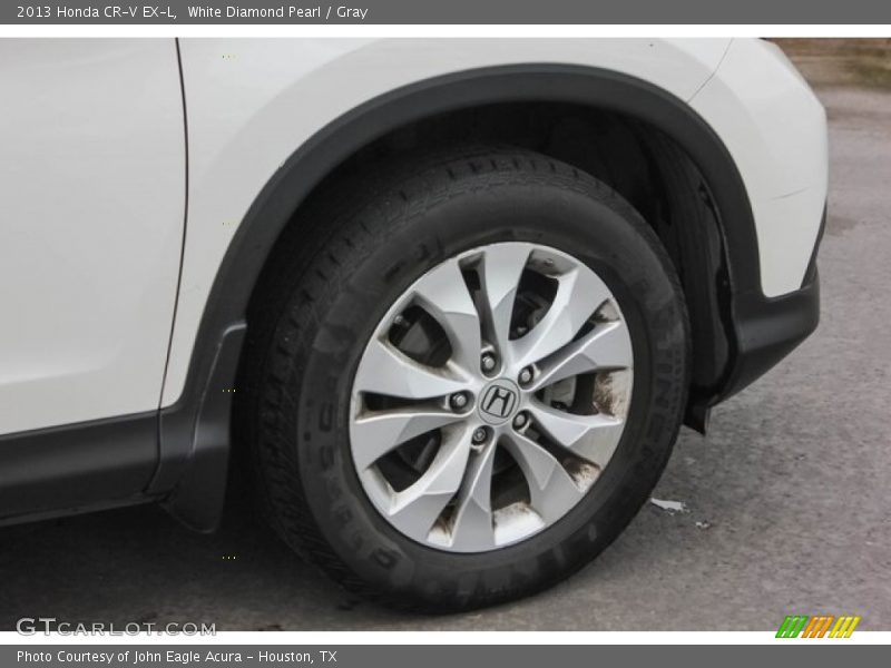White Diamond Pearl / Gray 2013 Honda CR-V EX-L