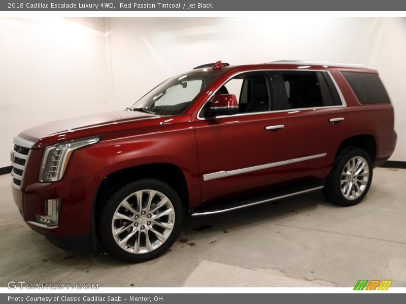 Red Passion Tintcoat / Jet Black 2018 Cadillac Escalade Luxury 4WD