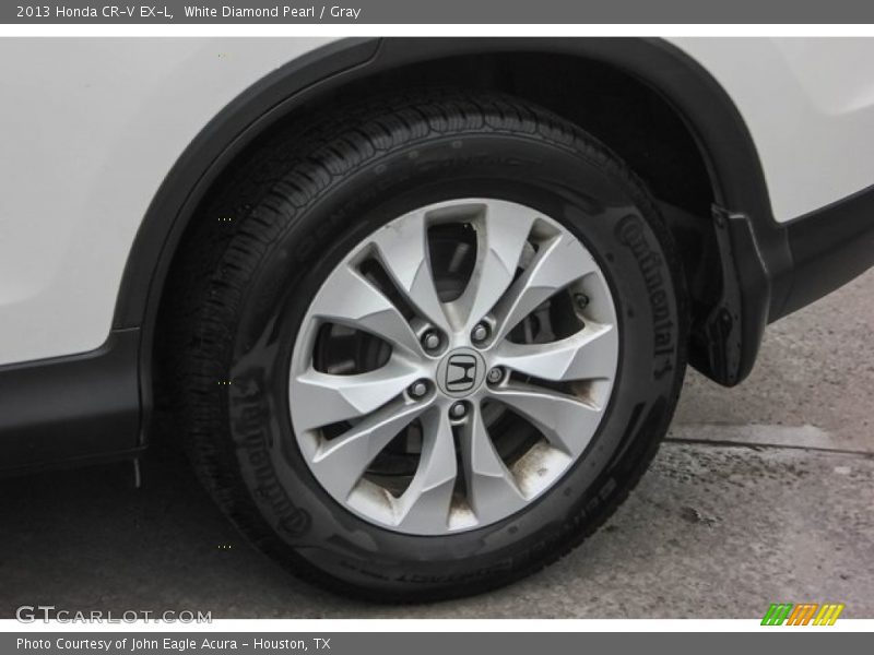 White Diamond Pearl / Gray 2013 Honda CR-V EX-L