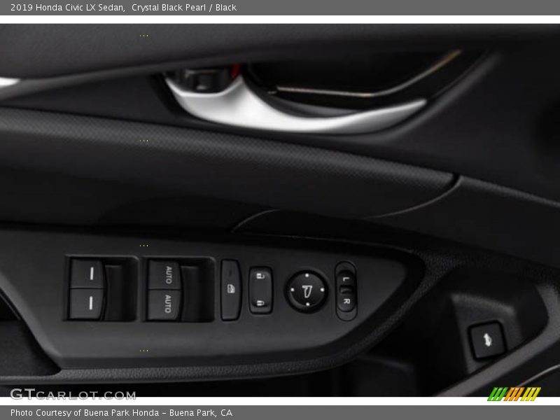 Crystal Black Pearl / Black 2019 Honda Civic LX Sedan