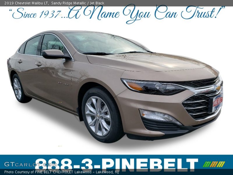 Sandy Ridge Metallic / Jet Black 2019 Chevrolet Malibu LT