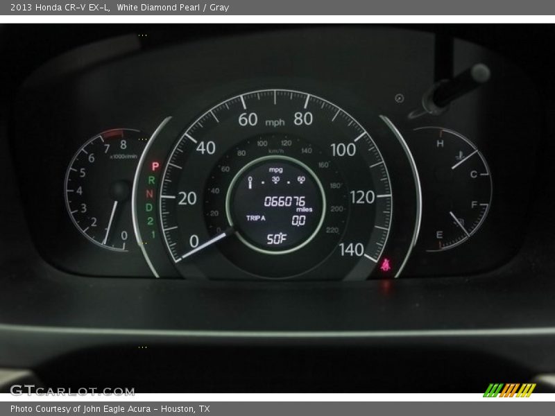 White Diamond Pearl / Gray 2013 Honda CR-V EX-L