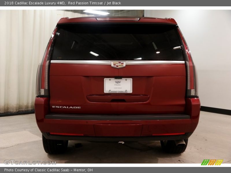 Red Passion Tintcoat / Jet Black 2018 Cadillac Escalade Luxury 4WD