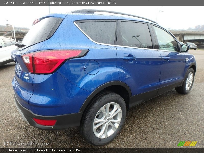 Lightning Blue / Chromite Gray/Charcoal Black 2019 Ford Escape SEL 4WD