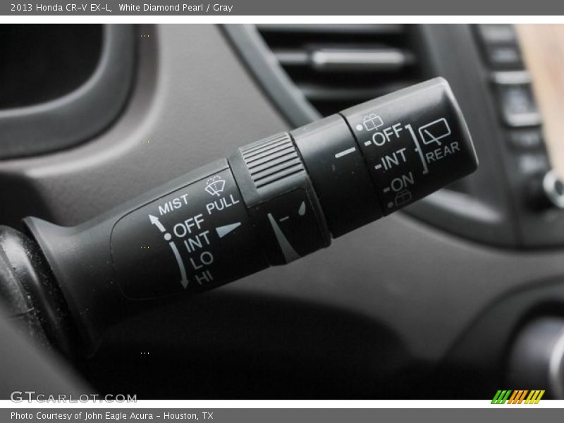 White Diamond Pearl / Gray 2013 Honda CR-V EX-L