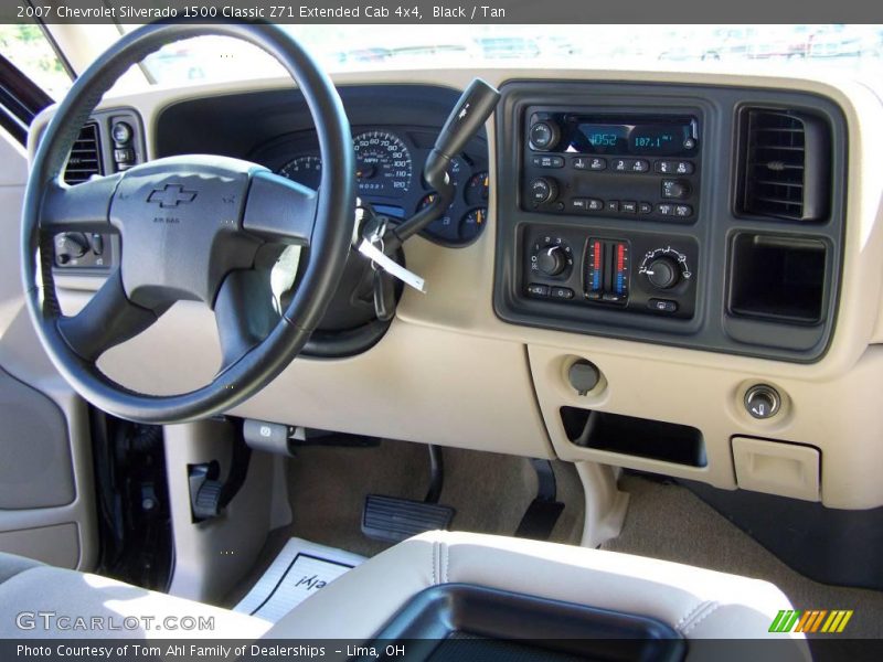 Black / Tan 2007 Chevrolet Silverado 1500 Classic Z71 Extended Cab 4x4