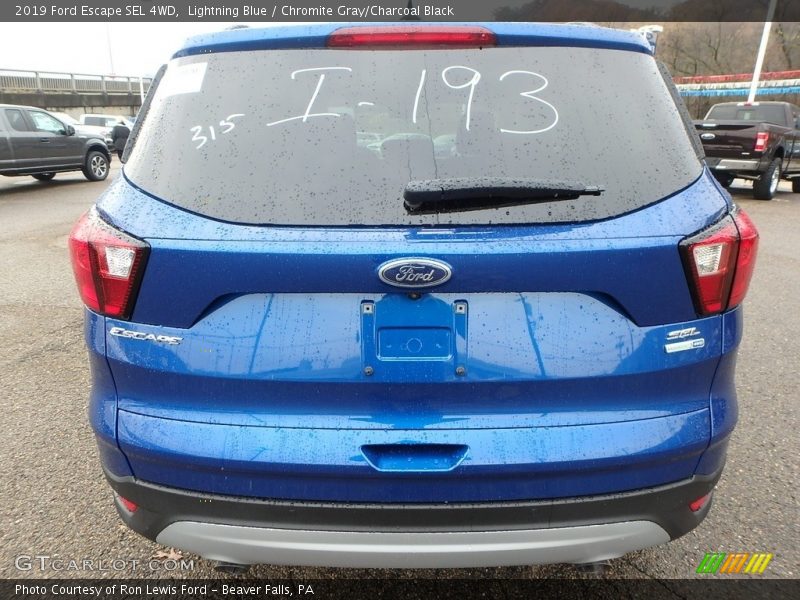Lightning Blue / Chromite Gray/Charcoal Black 2019 Ford Escape SEL 4WD