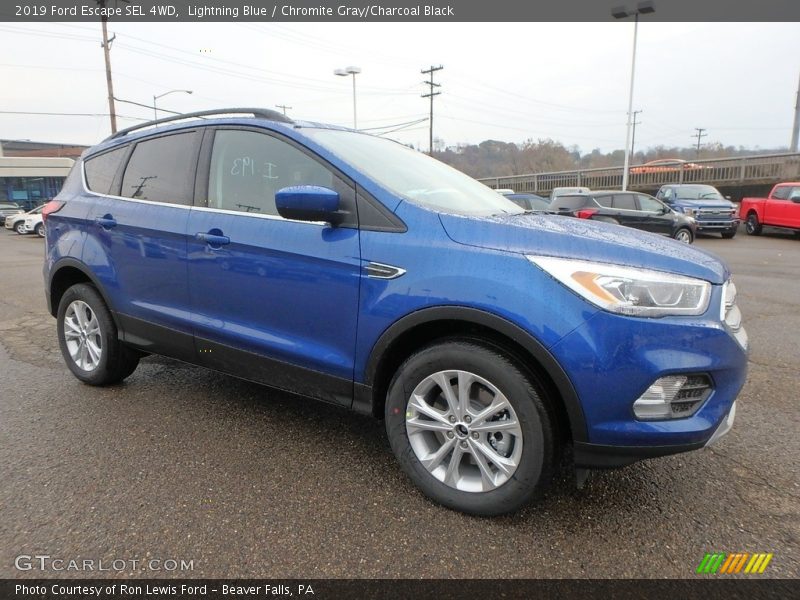 Lightning Blue / Chromite Gray/Charcoal Black 2019 Ford Escape SEL 4WD