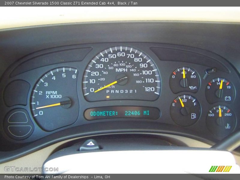 Black / Tan 2007 Chevrolet Silverado 1500 Classic Z71 Extended Cab 4x4