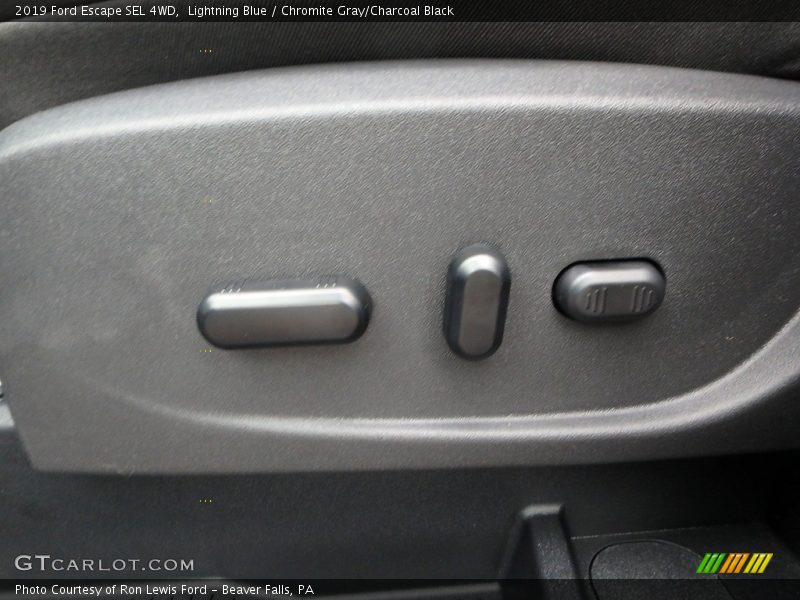 Lightning Blue / Chromite Gray/Charcoal Black 2019 Ford Escape SEL 4WD