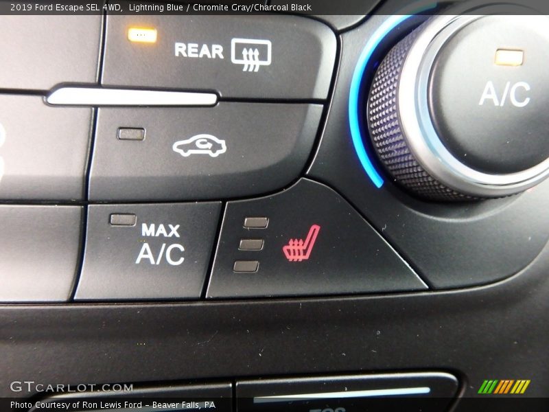 Lightning Blue / Chromite Gray/Charcoal Black 2019 Ford Escape SEL 4WD