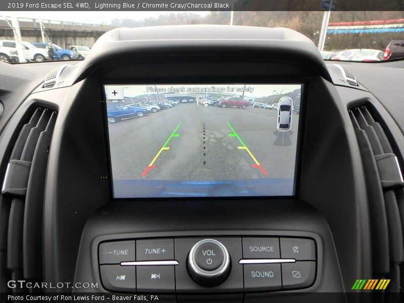 Lightning Blue / Chromite Gray/Charcoal Black 2019 Ford Escape SEL 4WD