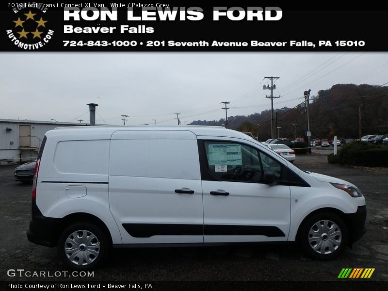 White / Palazzo Grey 2019 Ford Transit Connect XL Van