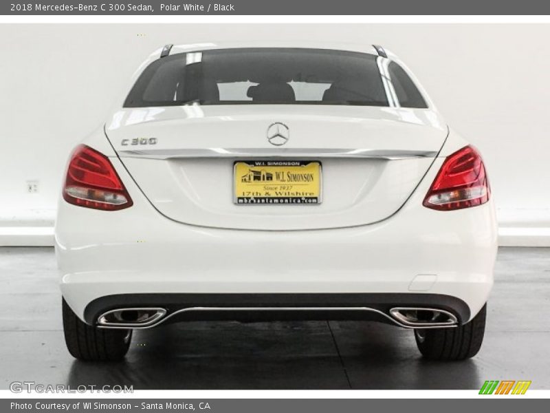Polar White / Black 2018 Mercedes-Benz C 300 Sedan