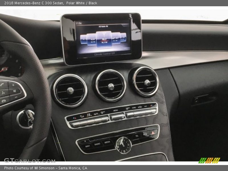 Polar White / Black 2018 Mercedes-Benz C 300 Sedan