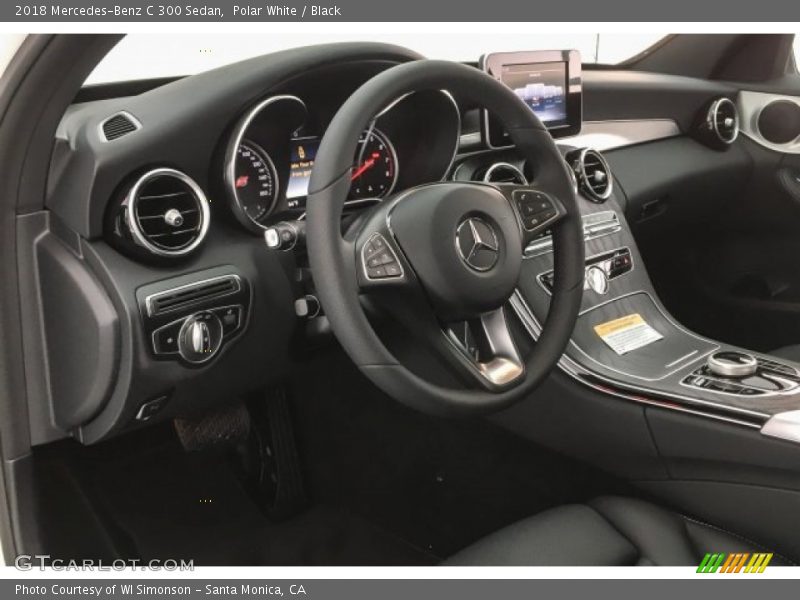 Polar White / Black 2018 Mercedes-Benz C 300 Sedan