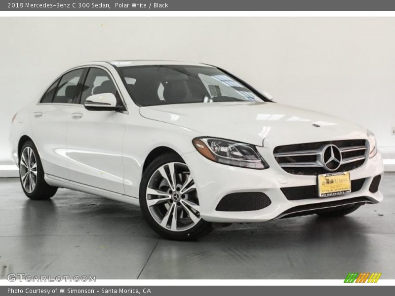 Polar White / Black 2018 Mercedes-Benz C 300 Sedan