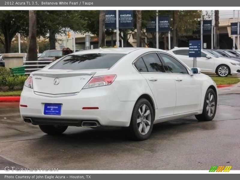 Bellanova White Pearl / Taupe 2012 Acura TL 3.5
