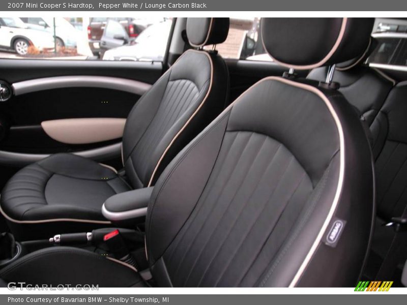 Pepper White / Lounge Carbon Black 2007 Mini Cooper S Hardtop