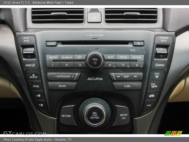 Bellanova White Pearl / Taupe 2012 Acura TL 3.5