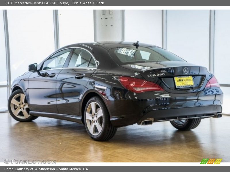 Cirrus White / Black 2018 Mercedes-Benz CLA 250 Coupe