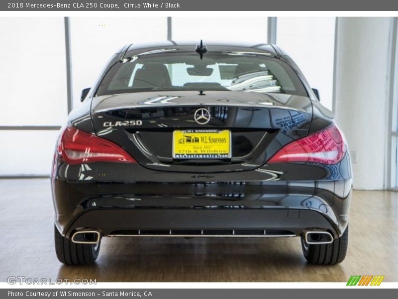 Cirrus White / Black 2018 Mercedes-Benz CLA 250 Coupe