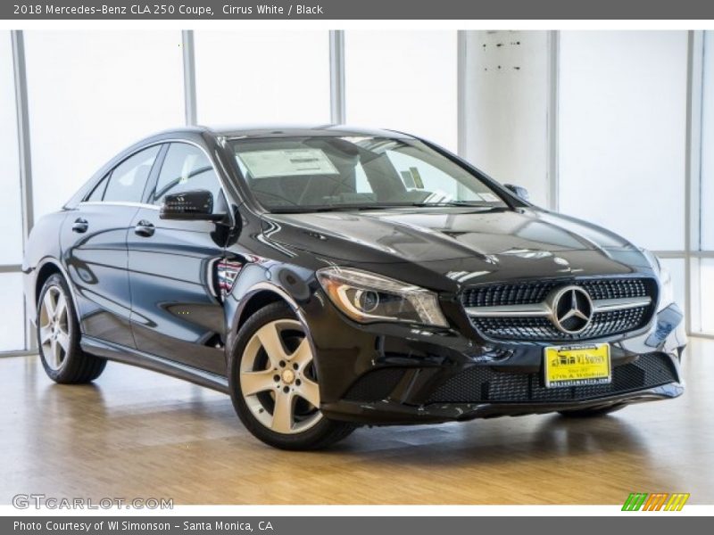 Cirrus White / Black 2018 Mercedes-Benz CLA 250 Coupe
