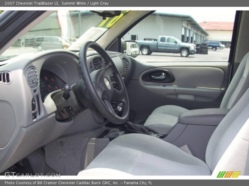 Summit White / Light Gray 2007 Chevrolet TrailBlazer LS