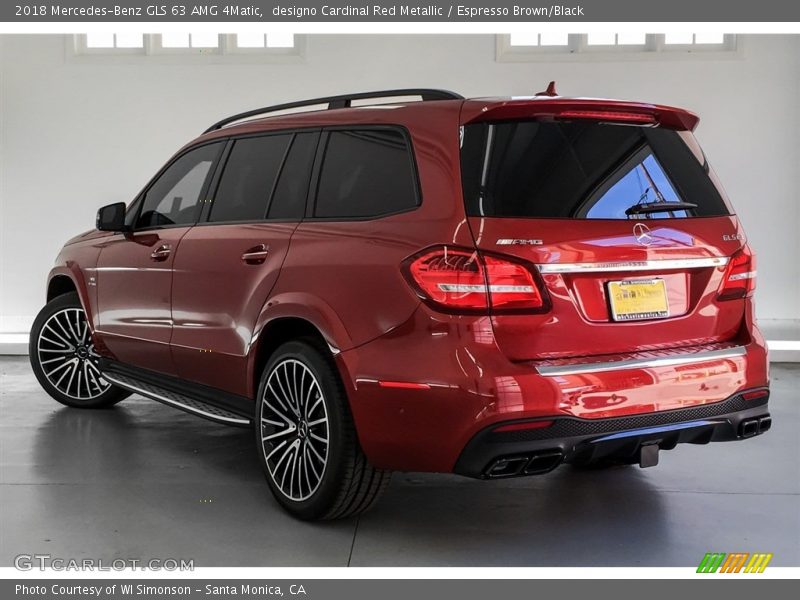 designo Cardinal Red Metallic / Espresso Brown/Black 2018 Mercedes-Benz GLS 63 AMG 4Matic