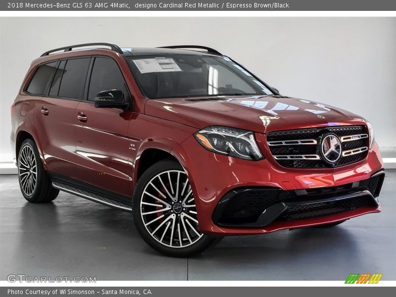 designo Cardinal Red Metallic / Espresso Brown/Black 2018 Mercedes-Benz GLS 63 AMG 4Matic