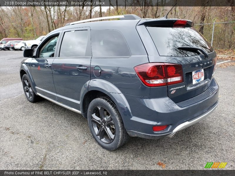 Bruiser Grey / Black 2018 Dodge Journey Crossroad AWD