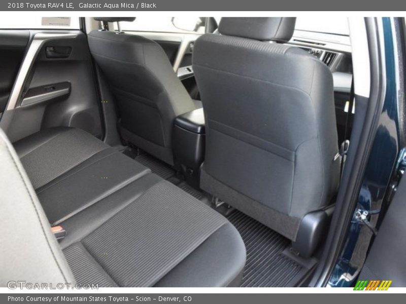 Galactic Aqua Mica / Black 2018 Toyota RAV4 LE