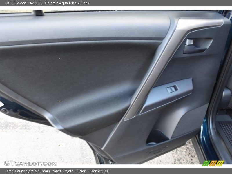 Galactic Aqua Mica / Black 2018 Toyota RAV4 LE