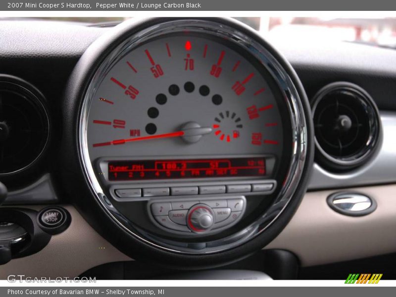 Pepper White / Lounge Carbon Black 2007 Mini Cooper S Hardtop