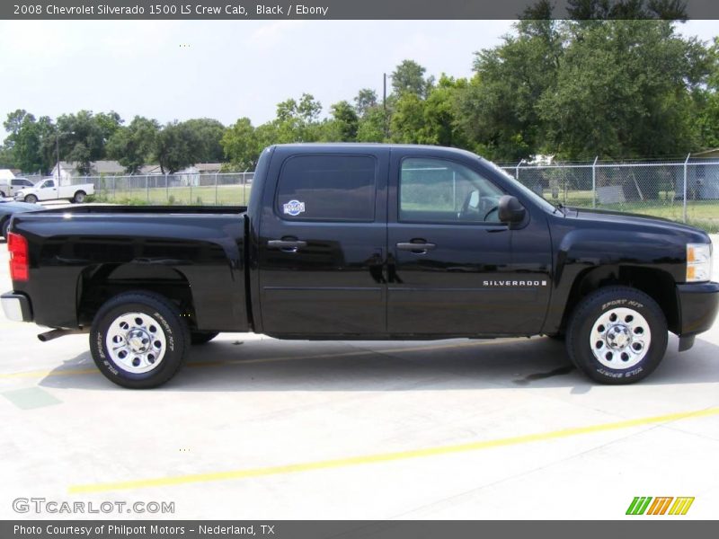 Black / Ebony 2008 Chevrolet Silverado 1500 LS Crew Cab