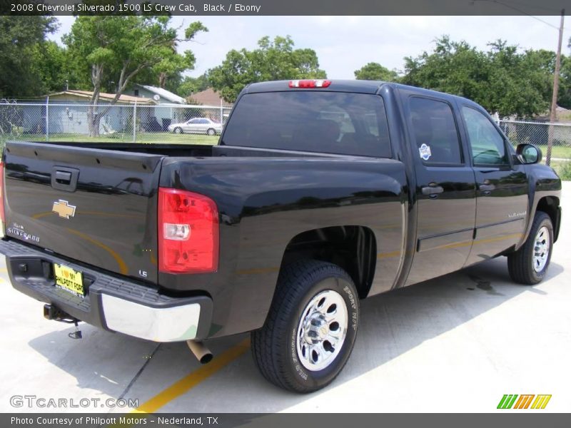 Black / Ebony 2008 Chevrolet Silverado 1500 LS Crew Cab