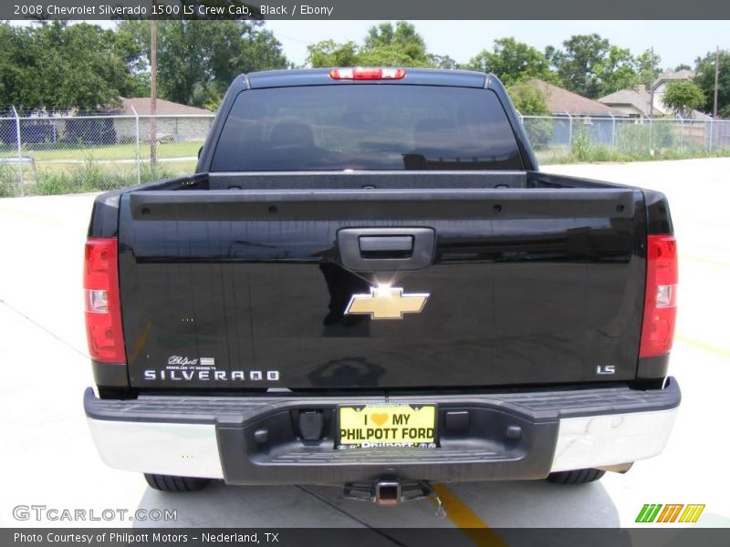 Black / Ebony 2008 Chevrolet Silverado 1500 LS Crew Cab