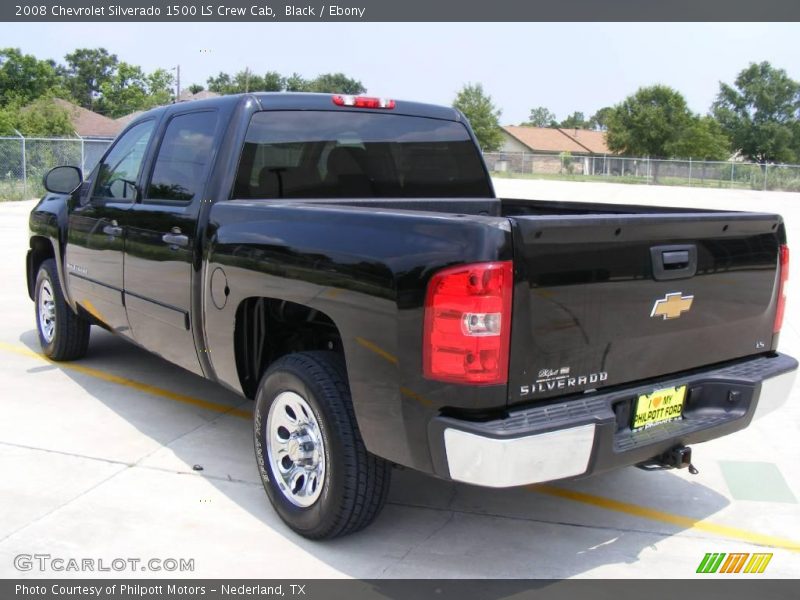 Black / Ebony 2008 Chevrolet Silverado 1500 LS Crew Cab